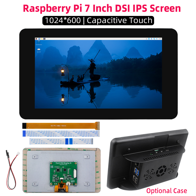 Raspberry Pi 7 Inch DSI 1024*6 - Pi Display 评论和价格